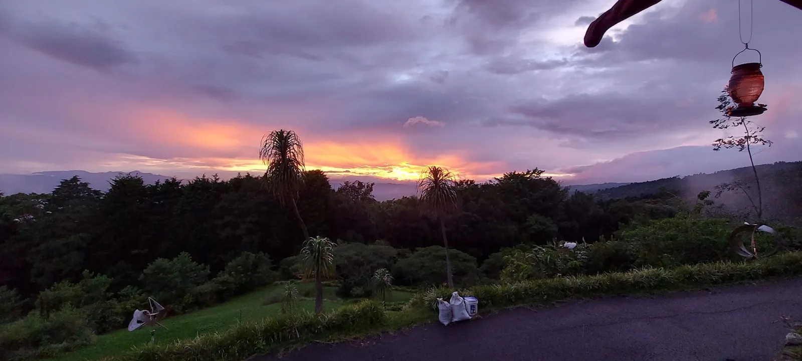 Sunset over the mountains